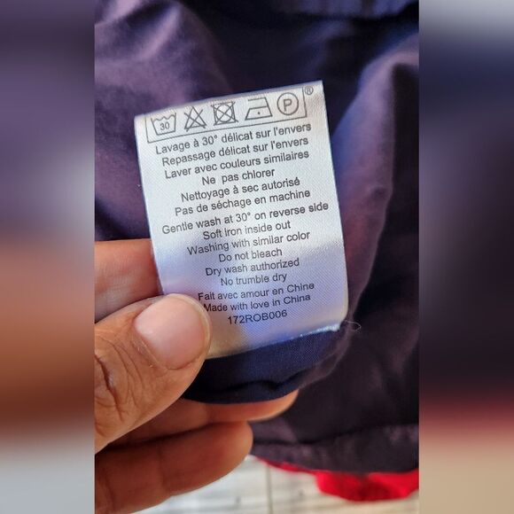 Sezane Daphna Navy Blue and Red Floral Dress - Picture 7 of 11